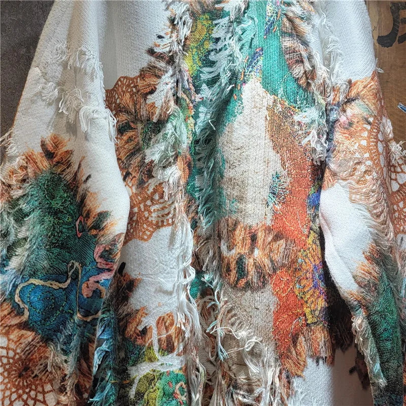 DEAT 20255 Autumn Winter New Fashion Elegant Casual Versatile Knitted Sweater For Women Loose Contrast Color Pullover 11A07721