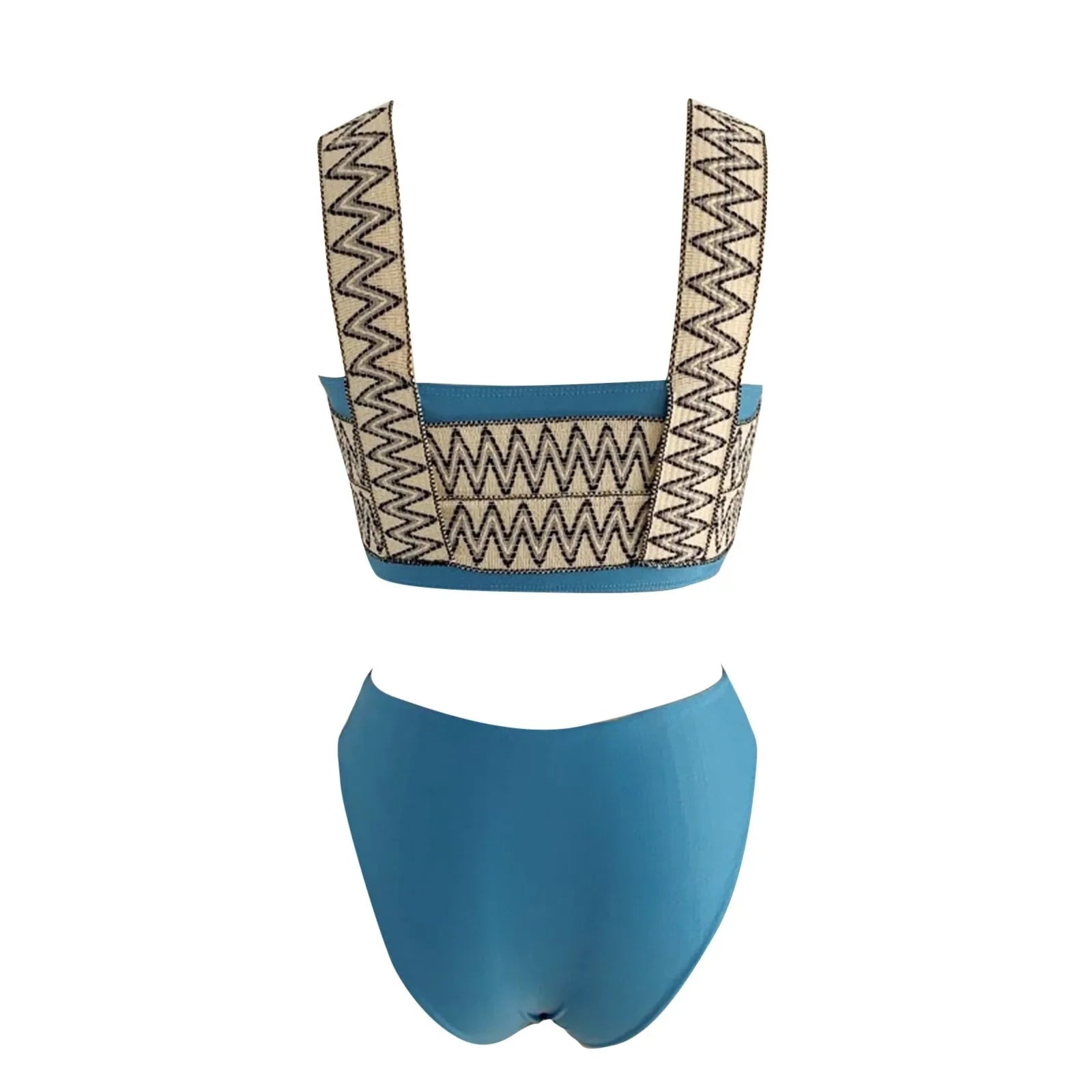 Bikini Women Two Piece Ripple Print Swimsuit Sexy Sling Bikini Swimwear Summer Hawaiian Bathing Suit Trajes De Bano Mujer