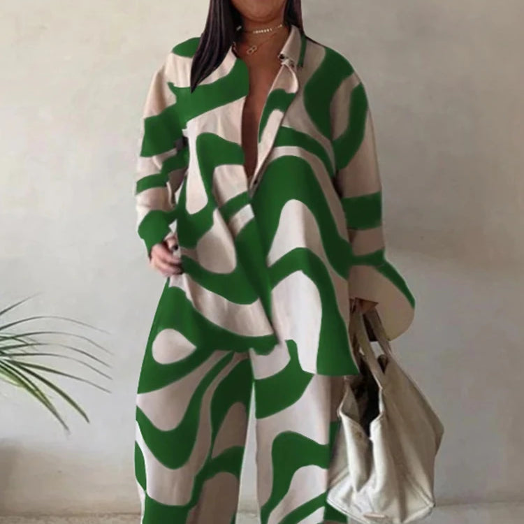 2 Piece Sets Outfits Loose T-shirt Long Pants Casual Elegant Woman Sets Female Fashion Suits Plus Size Dropshipping Wholesale