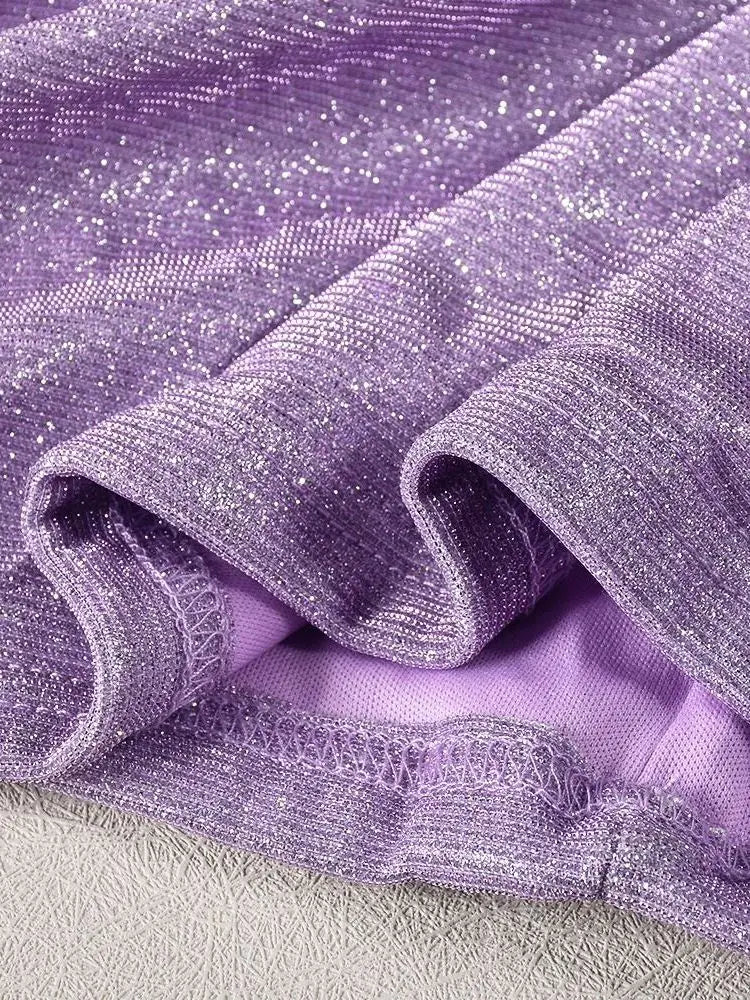 Ailigou New Women'S Sexy Sleeveless Tight Fitting Sequin Draped Mini Dress Suitable For Elegant Party Club Night Dresses