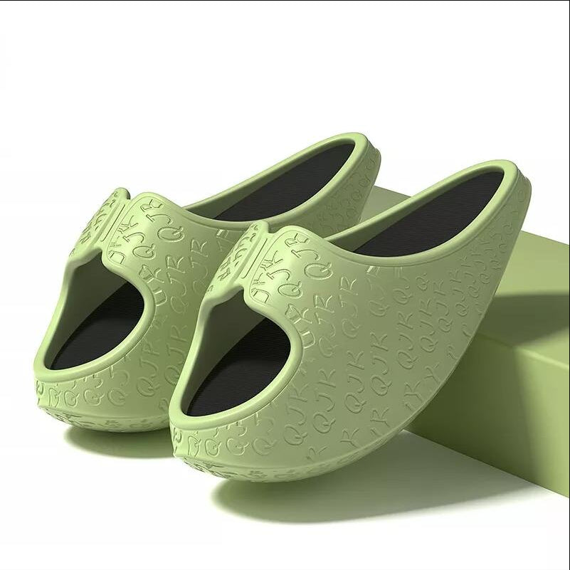 Women's Slippers Body-shaping stretched Summer Shoes Fitness Slides Shoe Female EVA Lose-weight Sandals Rocking Slipper Green