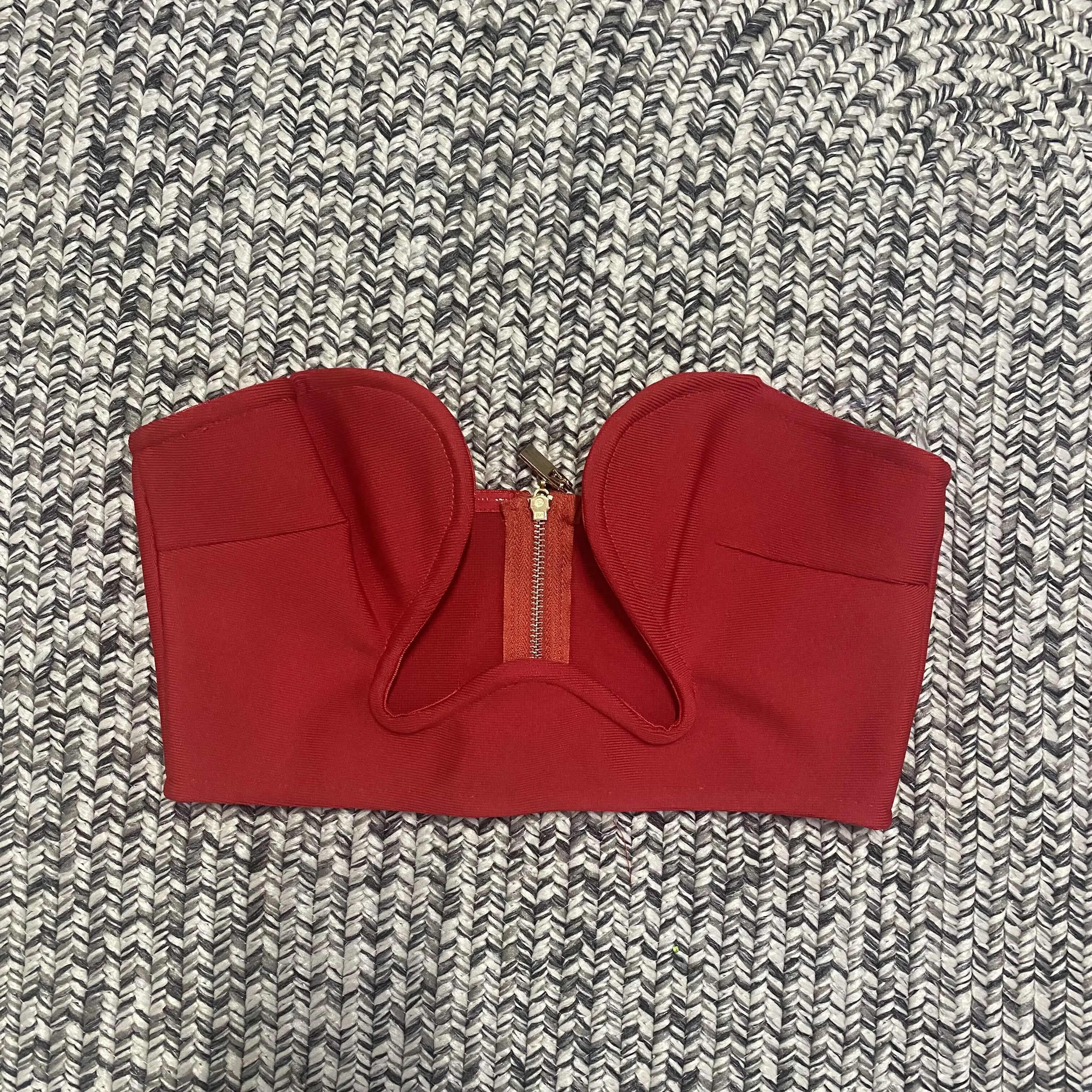 New Summer Black White Fashion Off the Shoulder Tops Sexy Bandage Strapless Short Tops Tank High Quality Red