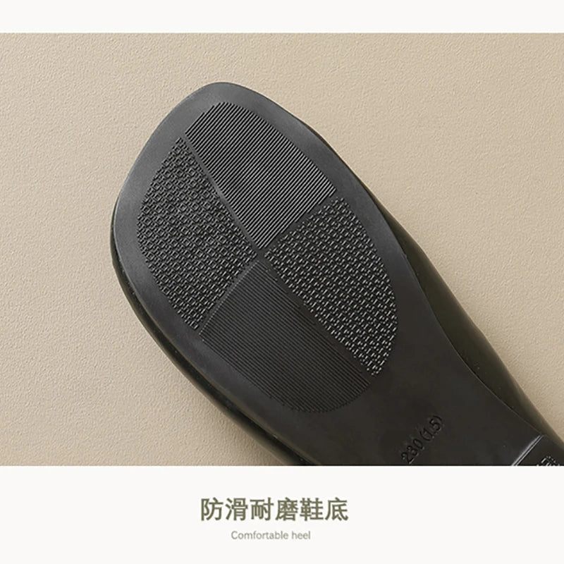 New spring women's outdoor shoes Round toe design Mary Jane shoes Ladies casual flat shoes Work boat shoes Large sizes 41-43