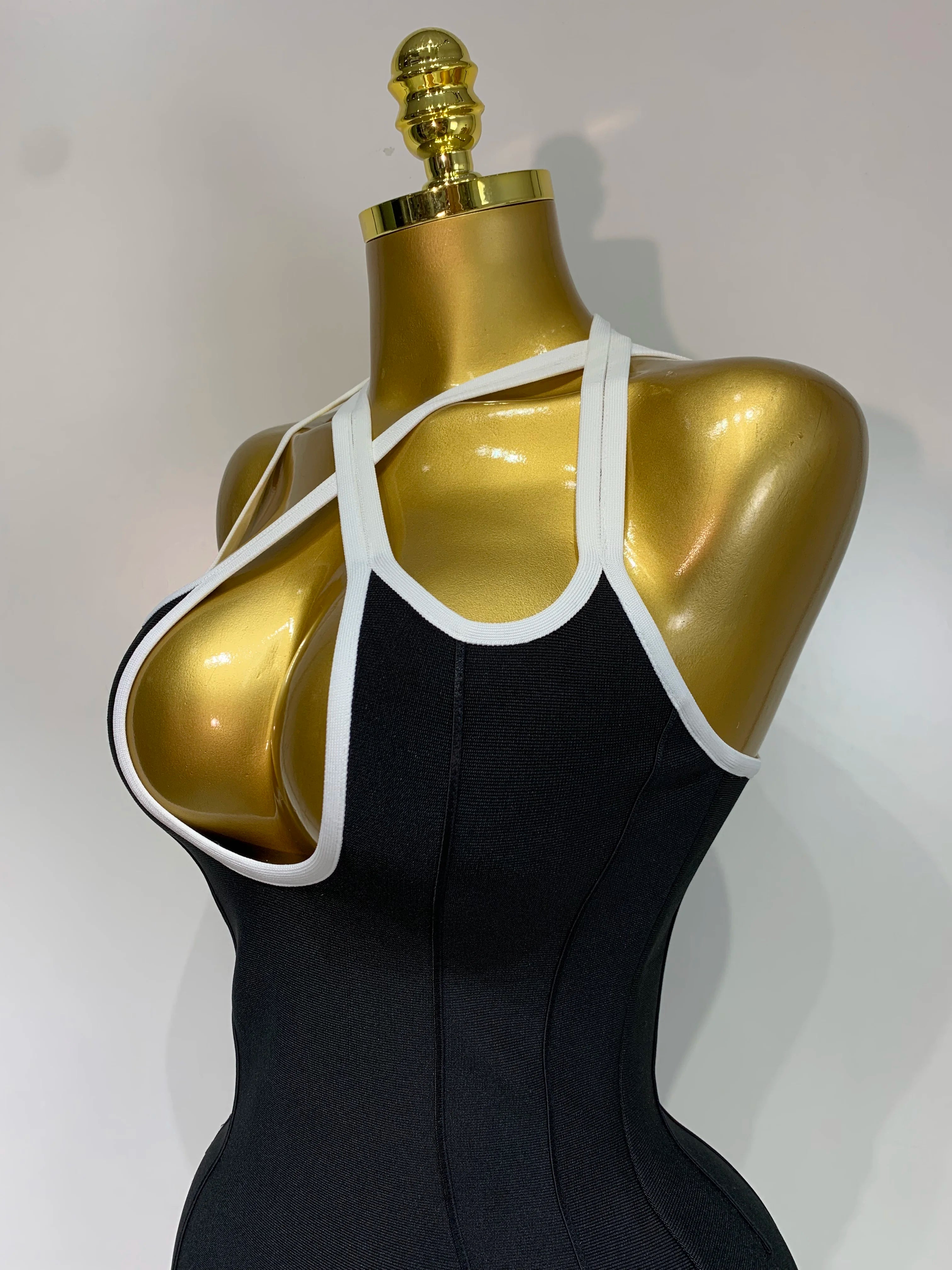 Women Elegant Fashion Dress Halter Neck Bodycon Bandage Dress Celebrity Evening Party Club Gown Sexy Backless Birthday Dress