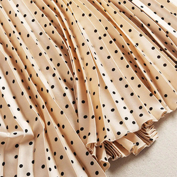 Pleated Skirts Women Spring Autumn Skirt High Waist Print Midi Skirts Womens Velvet Skirt Maxi Long Skirts Femme Faldas Mujer