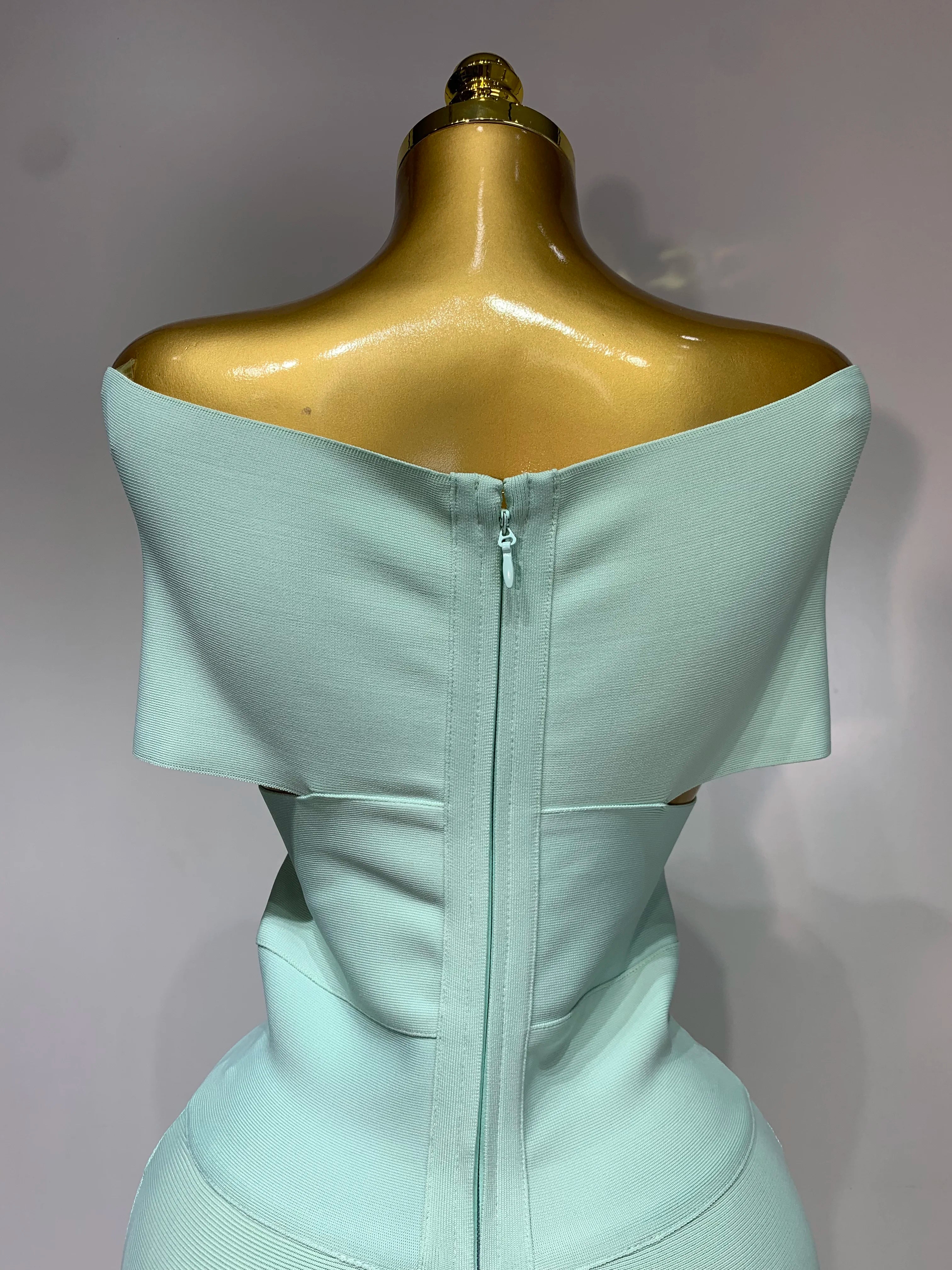 Women Bodycon Sexy Off The Shoulder Bandage Dress Club Dress Midi Celebrity Elegant Party Luxury Birthday Dress