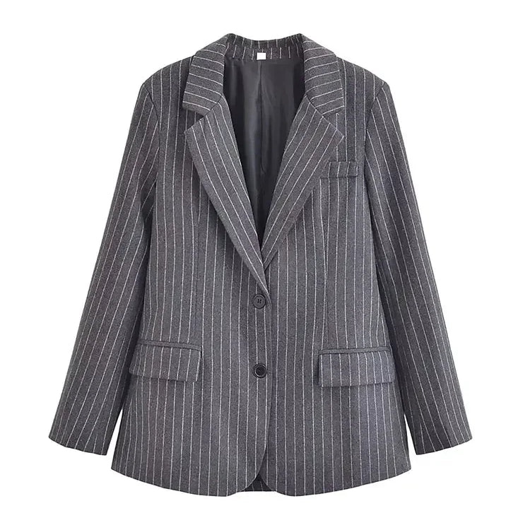 Spring Women Pinstripe Pleated Mini Skirt Sets For Women 2 Pieces Blazer Coat Women Suits New Two Piece Women Outfit