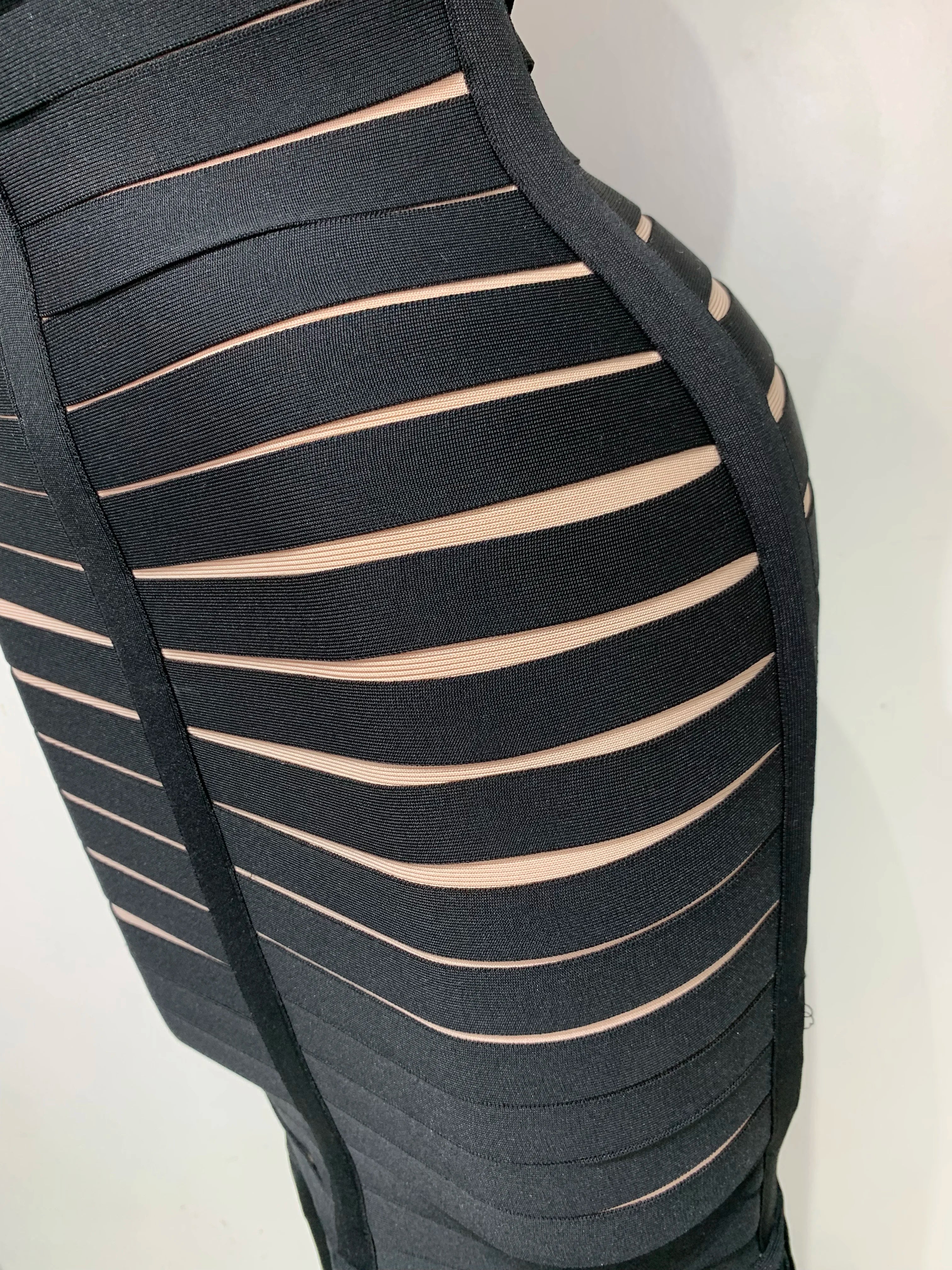 Women Sexy Sleeveless Square Collar Black Tassel Long Bandange Dresses Elegant Evening Party Birthday Gown Design Club Dress