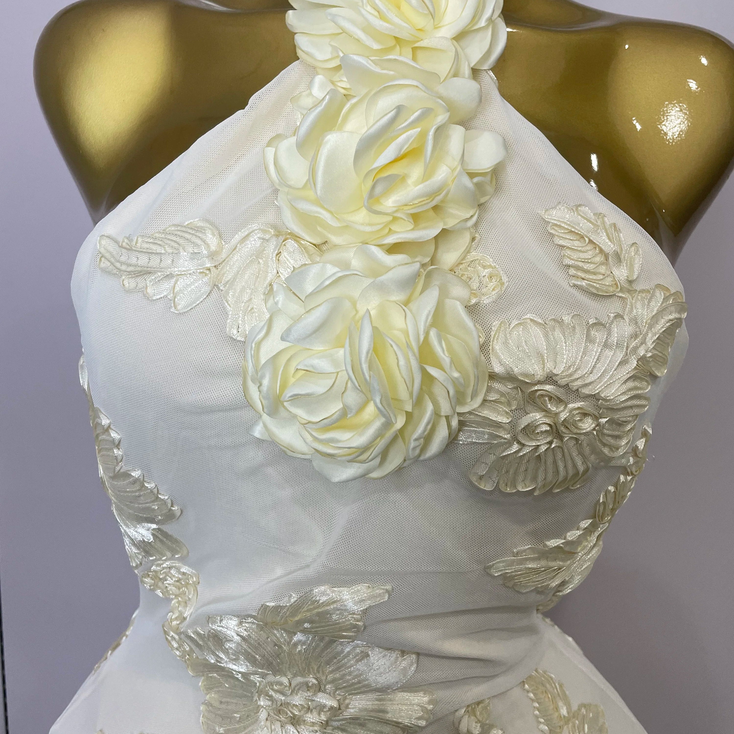 2025 New Sexy Halter High Waist Slim Embroidery Floral Long Dress Women Celebrate Evening Party Prom Fashion Cocktail Outfit