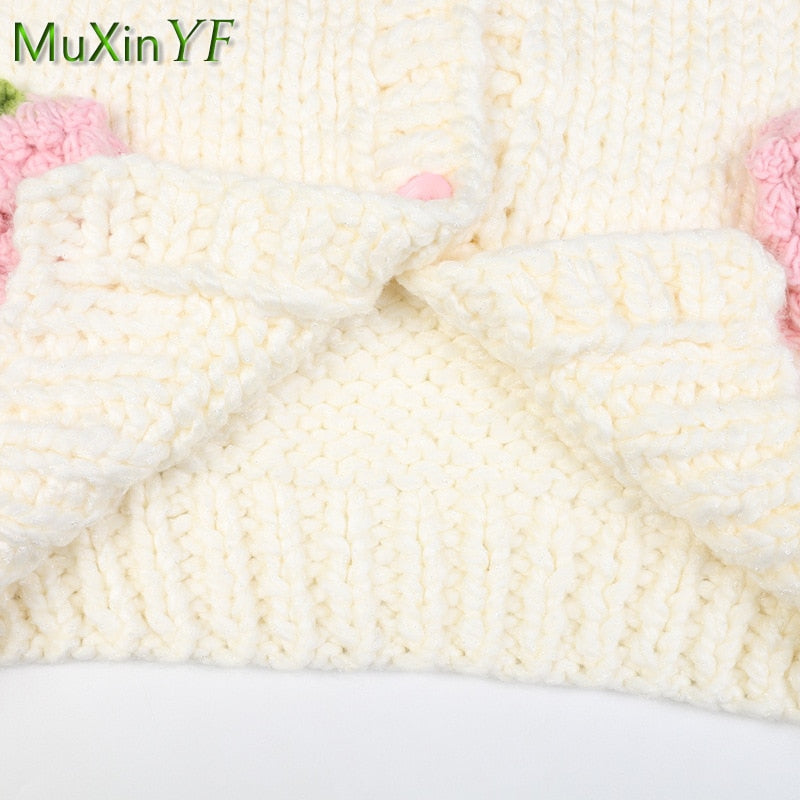 Women's 2024 Autumn Winter New Denim Pants Matching Set Korean Elegant Knitted Sweater Cardigan+Shirt+Letter Jeans 3 Piece Suit