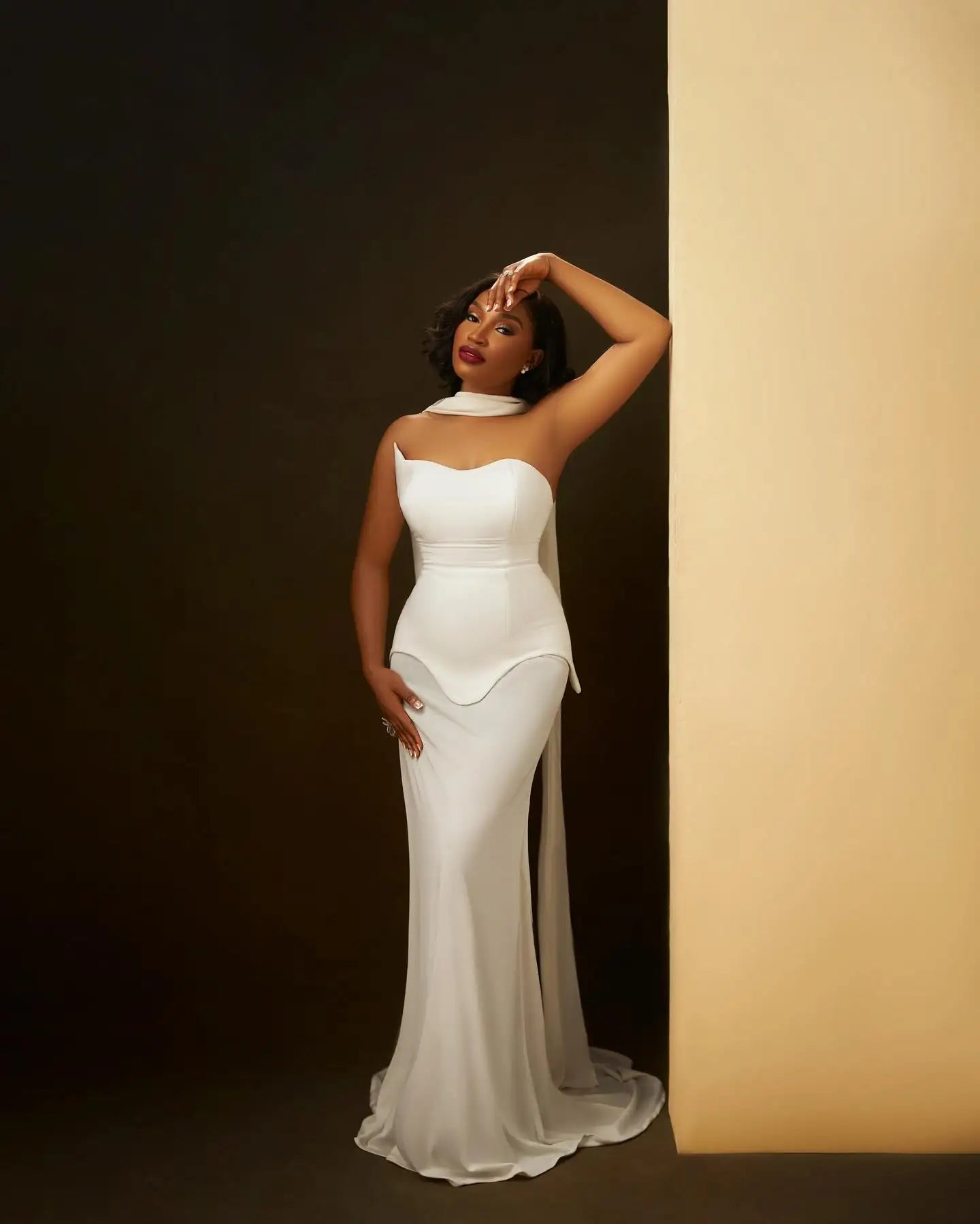 Black White Color Women Sexy Strapless Fashion Bandage Bodycon Long Dress Celebrity Red Carpet Evening Party Dress Vestido