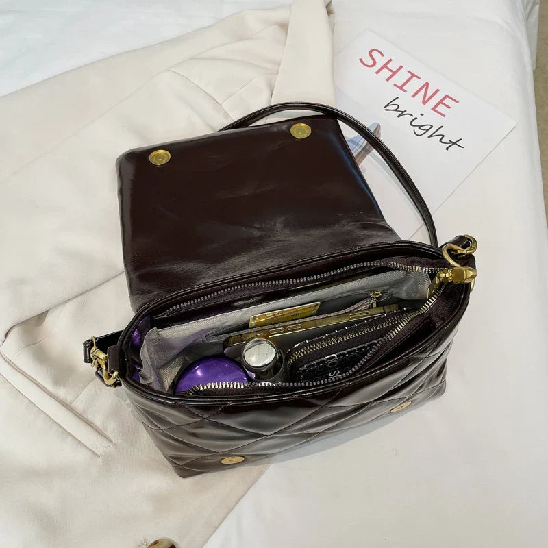 Diamond Grid Handbags Large Capacity Luxury Designer Clutch Bags for Women Chain Crossbody One Shoulder Bag Hand Bag Ladies