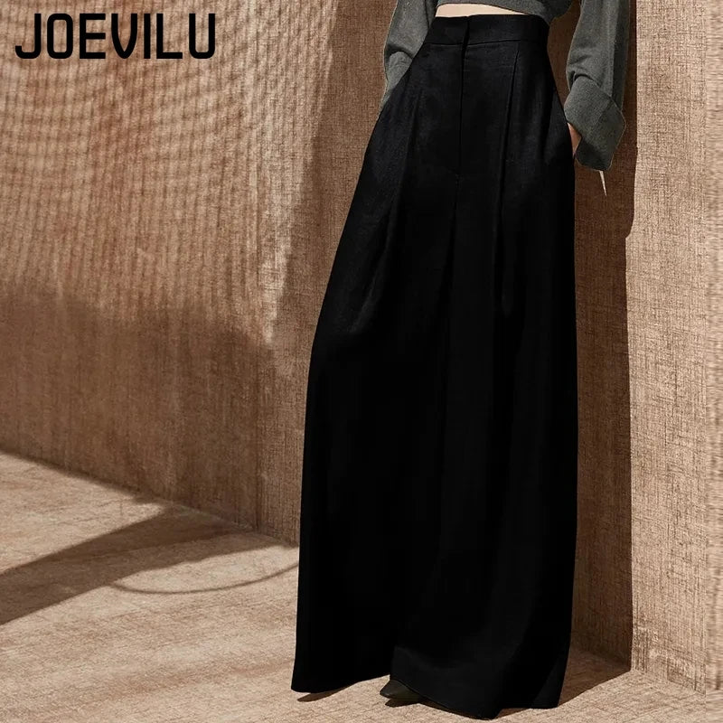 High Waisted Wide Leg Pants Spring/Autumn Thin Casual Floor Mops Women's Trendy Korean Slim Drape Leg Pants Streetwear Trousers