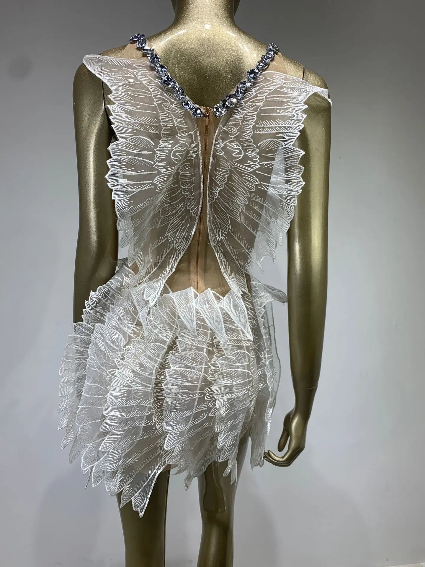 Hot Sale Women Sexy Halter Shinning Crystal Bodycon Mini Dress Fashion Celebrate Nightclub Party Birthday Dress