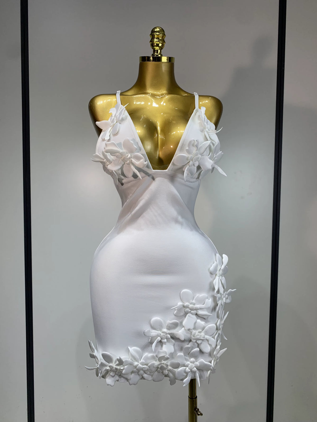 Solid Patchwork Appliques Camisole Dresses For Women Square Collar Sleeveless Backless High Waist Mini Dress