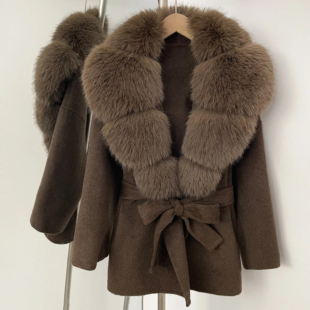 Fur Coat Eco-friendly Winter Clothes Woman Jacket with Fur Korean Reviews Many Clothes Outer Coat Ladies Outerwears Faux Fur