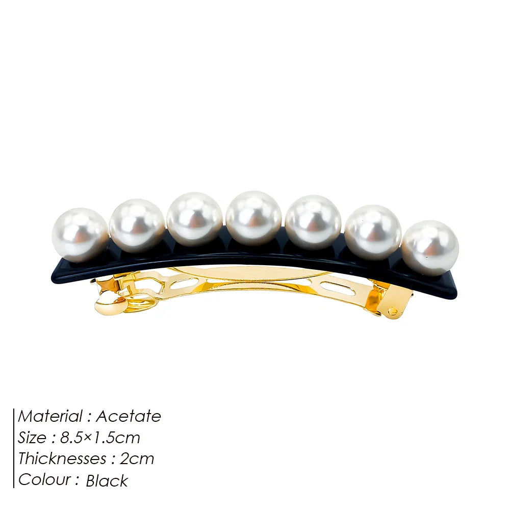 eManco Hair Jewelry Classic Fashion Pearl Side Clips Matching Dresses Gift For Her Princess Accessories Minimalist Factory Price GF810176-2