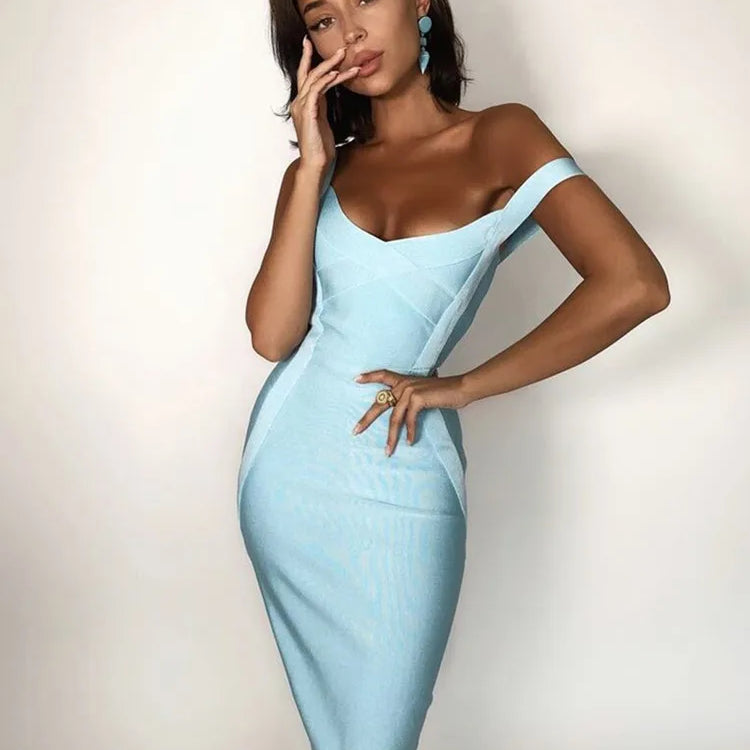 Women Sleeveless Rayon Bandage Dress Celebrity Elegant Green Purple Pink Bodycon Cocktail Party Dress Vestidos