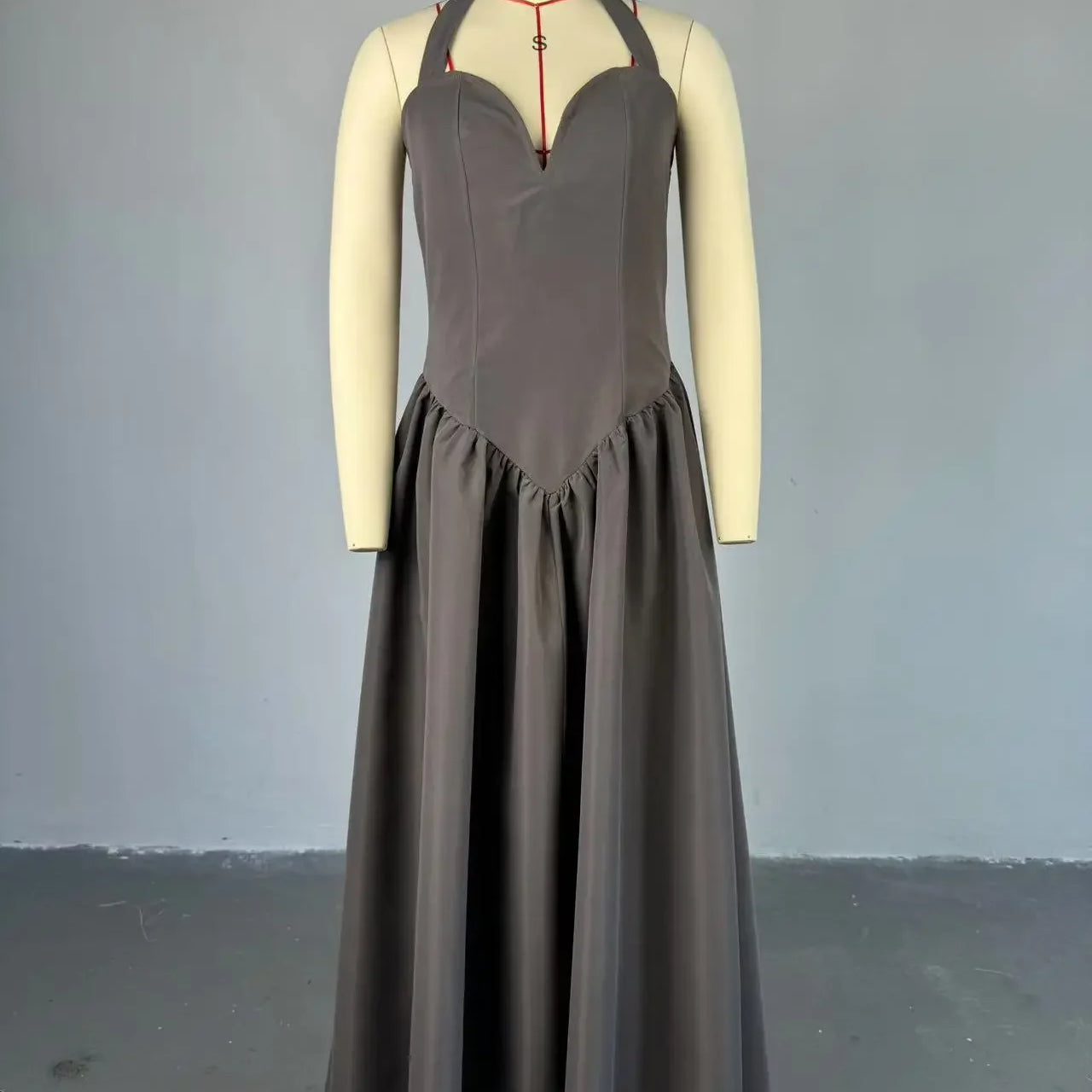 CM.YAYA 2024 Summer Sleeveless Sweet Strapless Slim Halter Floor-Length Long Women Dress Beach Party Evening Sexy Maxi Dresses