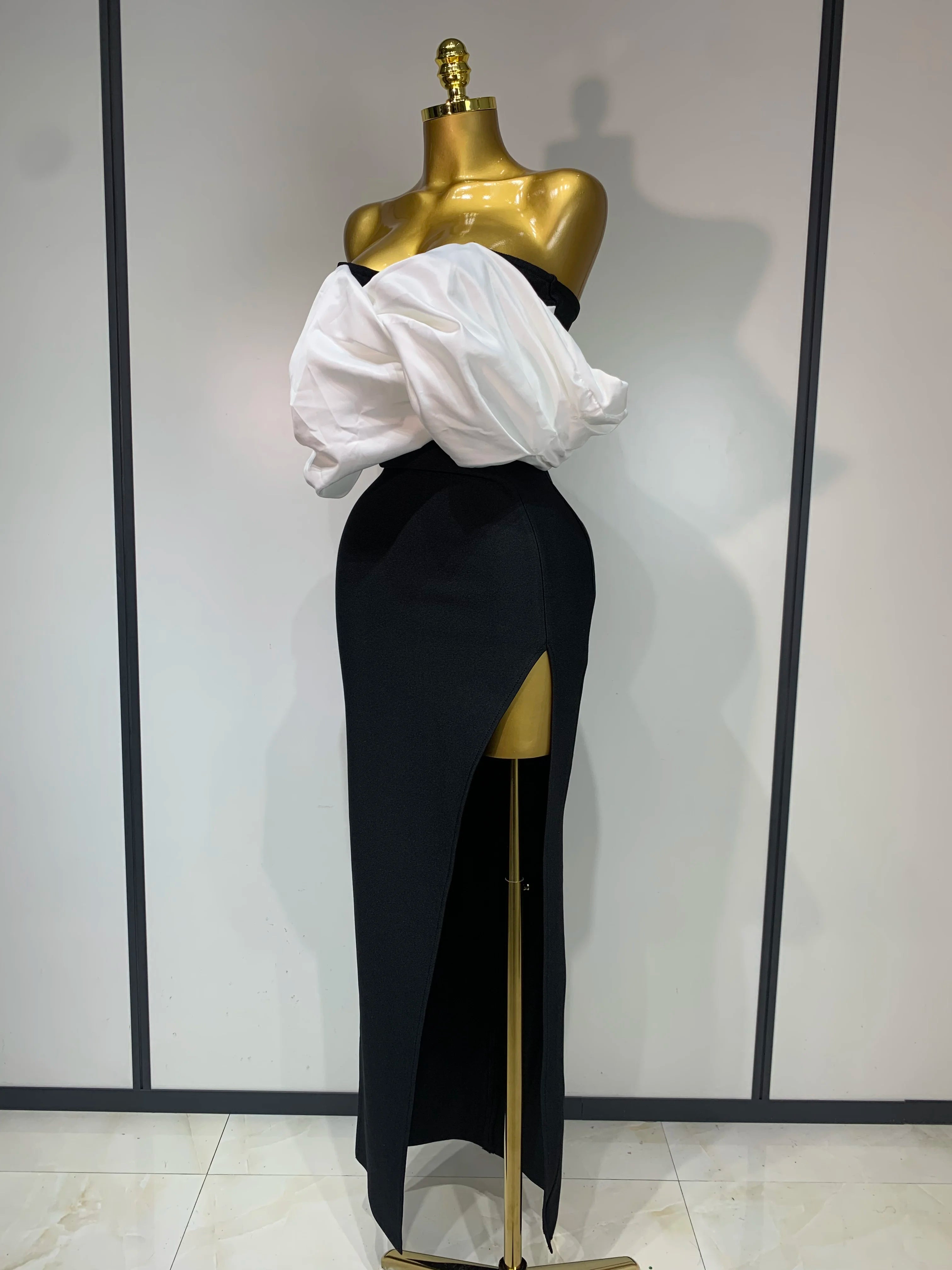 Sexy Off Shoulder Satin Patchwork Ruched Bodycon Bandage Maxi Dresses Women Elegant Celebrity Evening Party Birthday Dresses