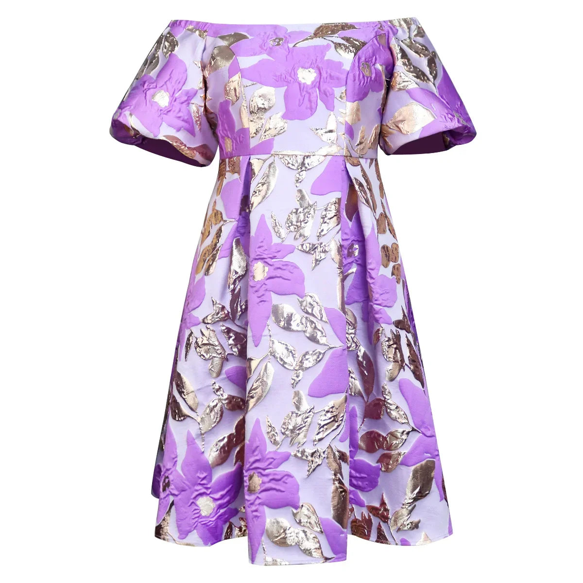 Formal Occasion Dresses Fashion Casual Jacquard Fabric A-line Skirt Autumn New Flare Sleep Printed Luxury Evening Dress 2024