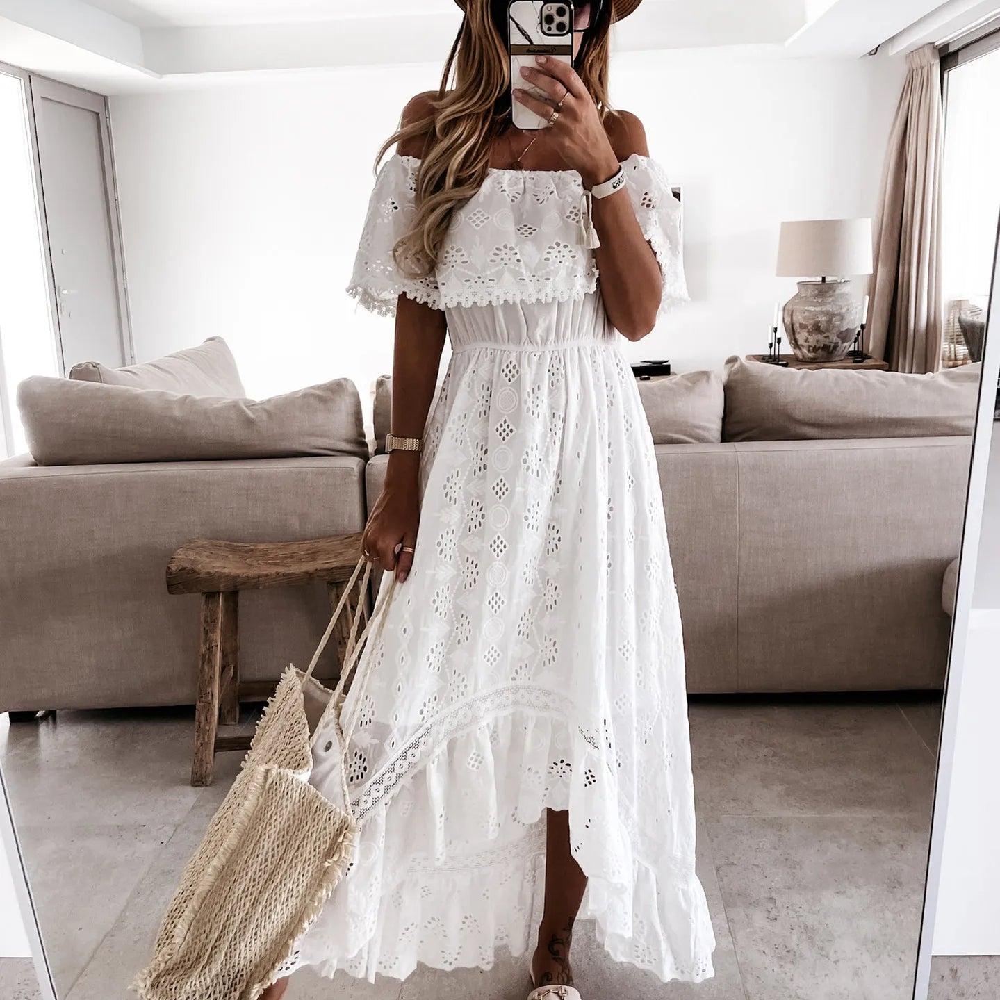 Summer White Dress For Woman 2023 Trendy Casual Beachwear Cover-ups Outfits New Boho Hippie Chic Long Maxi Dresses Elegant Party