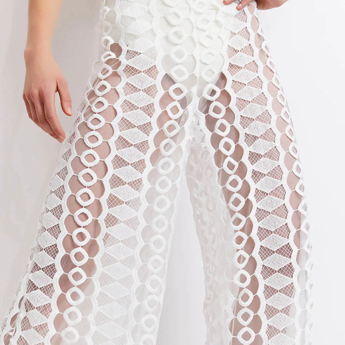 Women's Praia Swimwear Beach Exit Clothes 2 Piece Swimsuit Fashion Gauze Pants Biquini Backless Beachwear New Monokini 2023