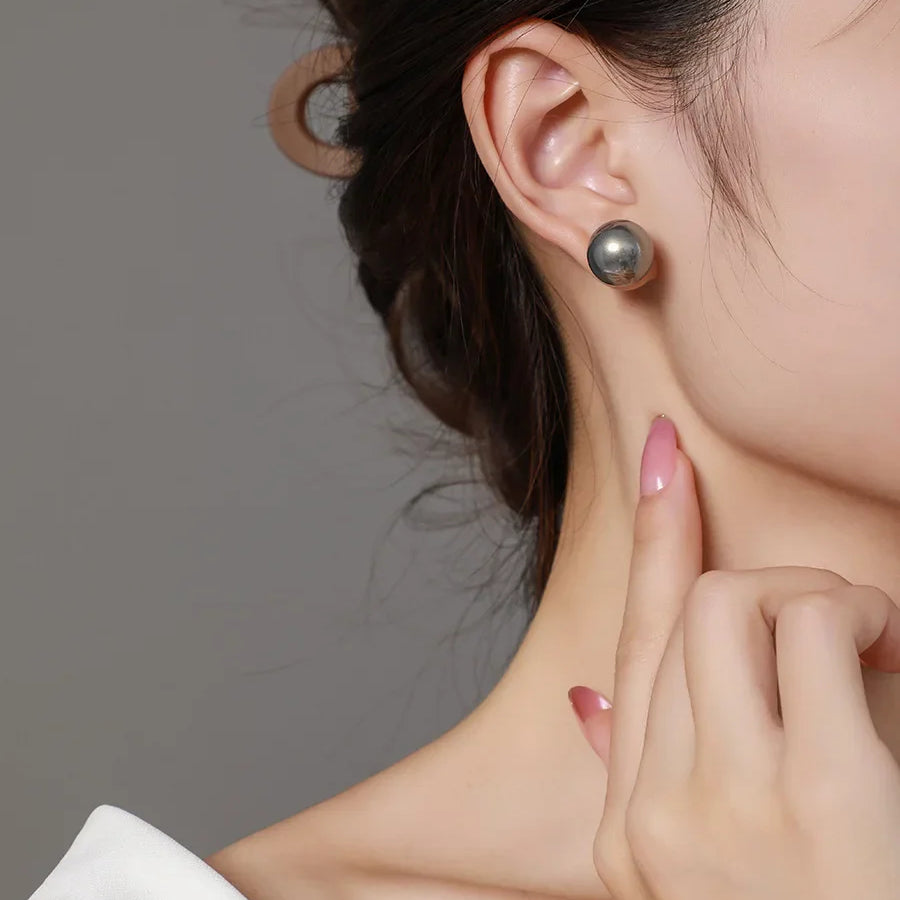 ALA Rising|L Gray Pearl Elegant Women Earing Unique Design Women Fashion Accessaries Office Lady Earing