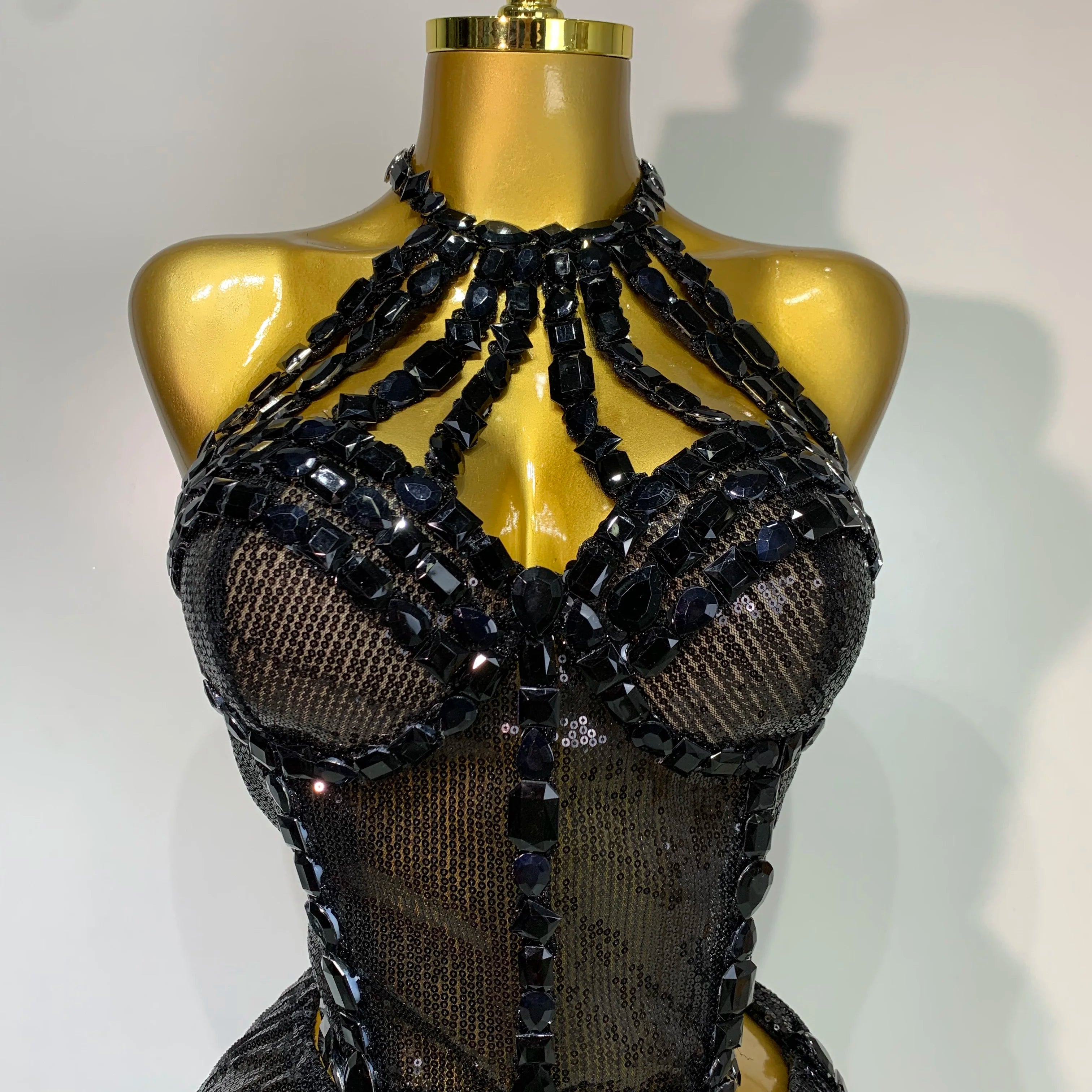 Sexy Shiny Diamond Two Piece Set 2025 Women Evening Celebrate Festival Luxury Birthday Party Nightclub Singer Stage costume