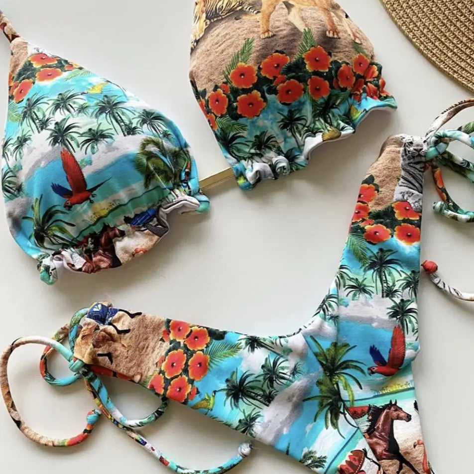 RUOTONGSEPT Bikini Women's Swimsuit 2022 New Swimwear Female Sexy Bikinis Set Push up Swimming for Bathing Suit Women Swimsuits QS03