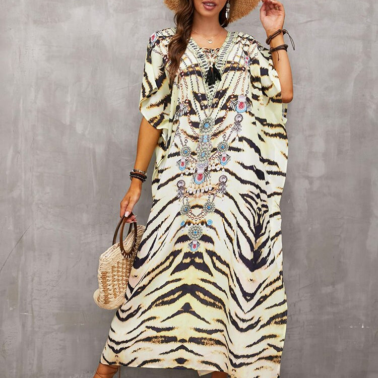 Plus Size Beach Cover Up Robe Plage Pareo Long Dress Summer Beachwear Swimsuit Cover Up Tunic For Beach Kaftan Dress Color 16 One Size