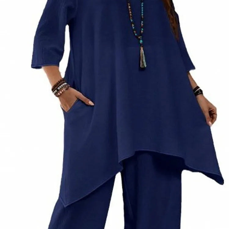 2 Piece Women Sets 2025 Plus Size Spring Autumn Matching Sets Top And Pants Suits Outfits Oversized Clothing