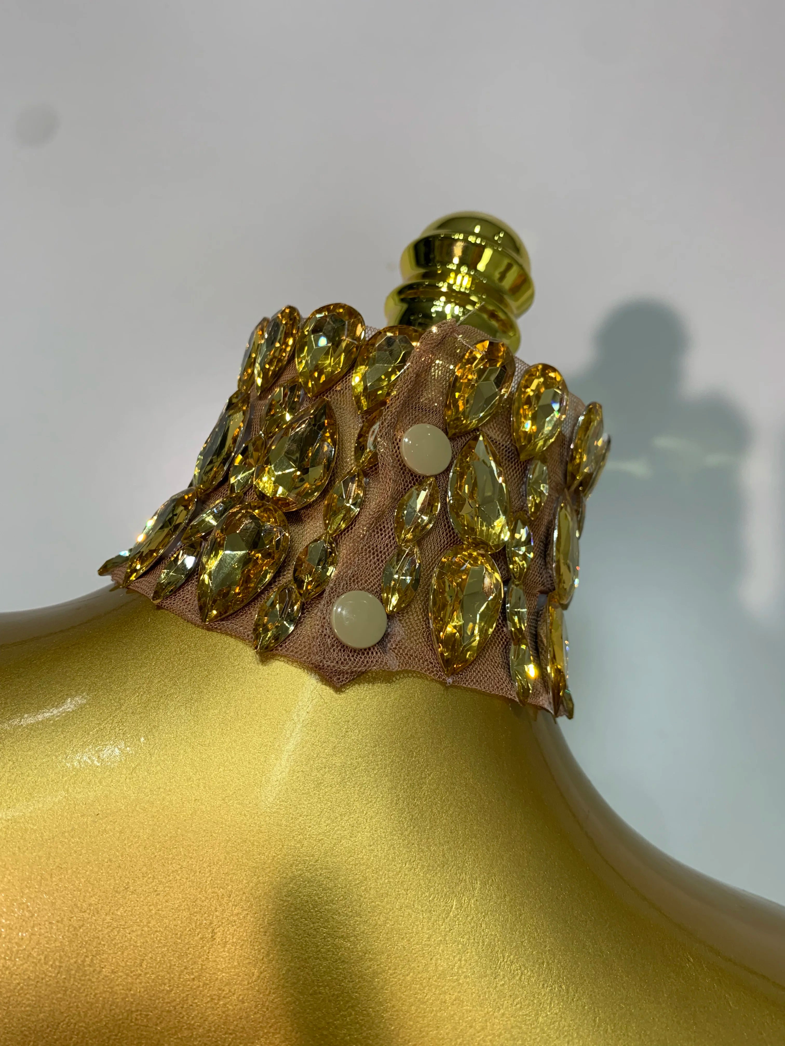 Shining Rhinestones Sexy Transparent Mesh Top Women Evening Party Celebrate Fashion Show Singer Dancer Nightclub Stage Costume