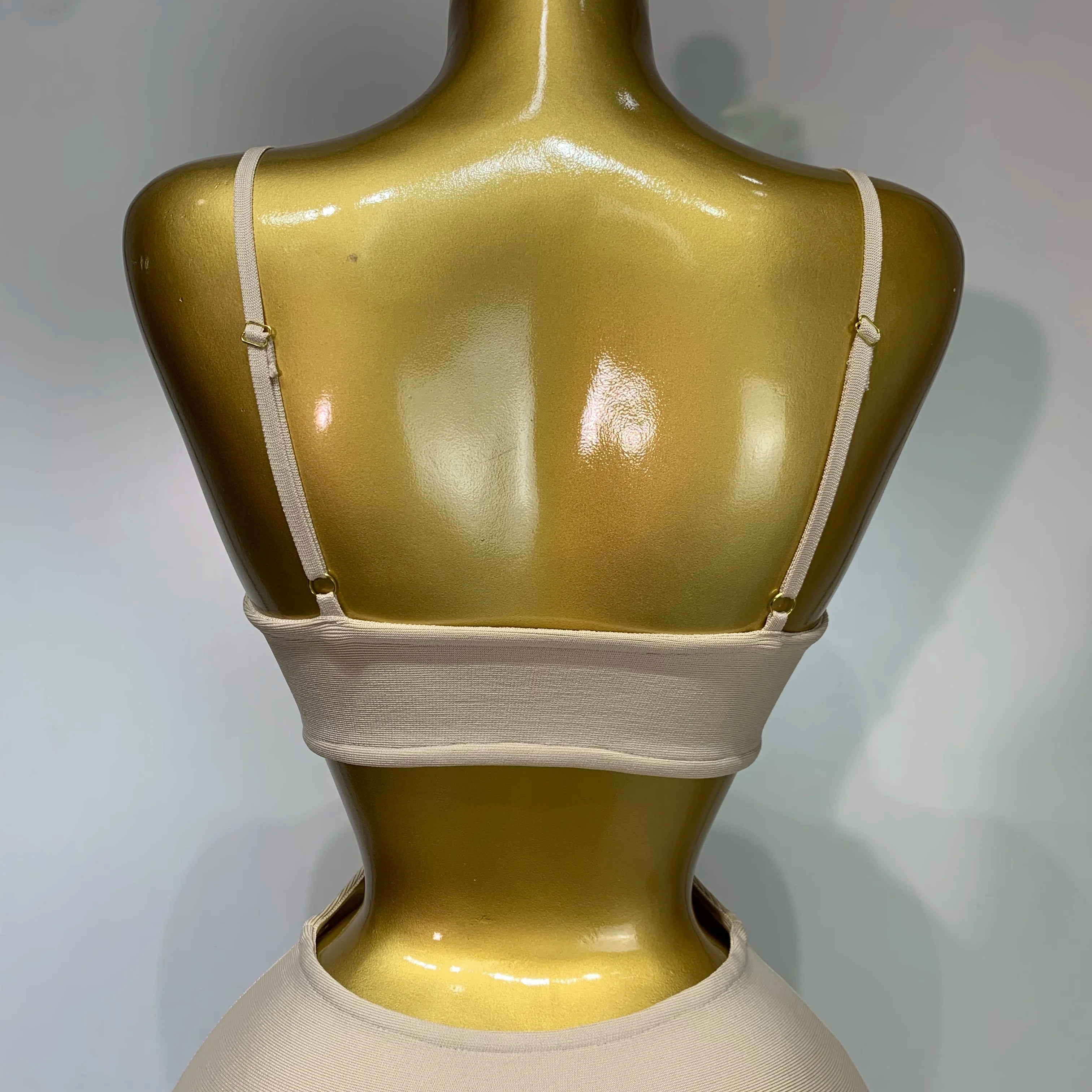 Women Sexy V Neck Backless Khaki Bodycon Bandage Dress 2025 Celebrity Elegant Evening Club Party Luxury Birthday Dress