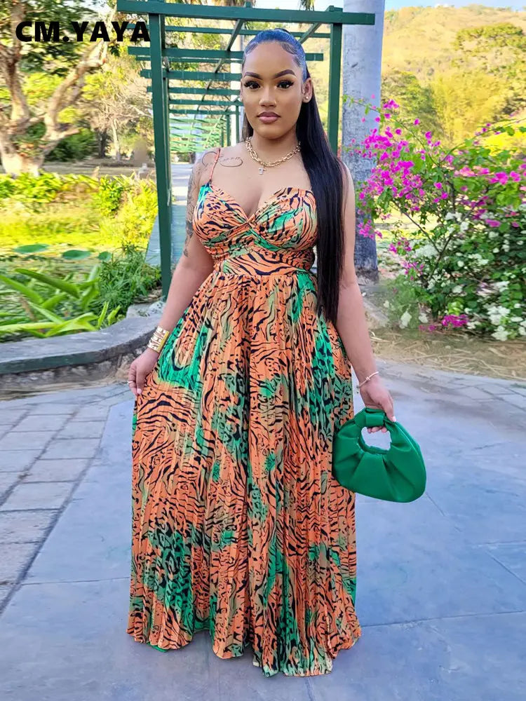 Women Leopard Spaghetti Strap Loose Wide Leg Sleeveless Jumpsuit 2023 Summer Street Playsuit One Piece Suit Romper