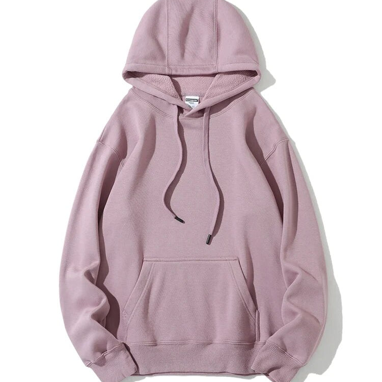 Streamgirl Winter Warm Fleece Hoodies For Women Green White Loose Sweatshirts With Hoodie Pink Pullover Hoodies Women Velvet Top Taro purple