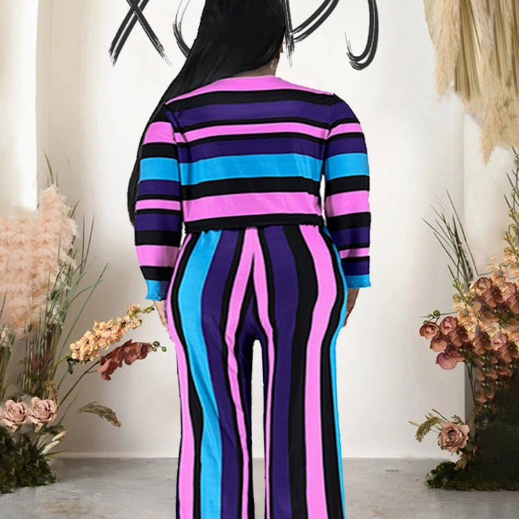 Curvy Woman Clothes Plus Size Autumn 2 Piece Outfit Set Elegant Pants and Blouse Set Ladies Casual Outfits