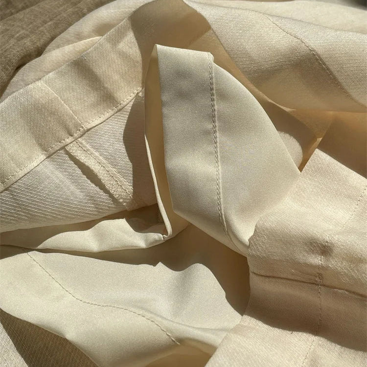 HanOrange Summer Lazy Linen Casual Knee Length Pants Women Loose Thin Anti-transparent A-line Profile Five Cents Trousers