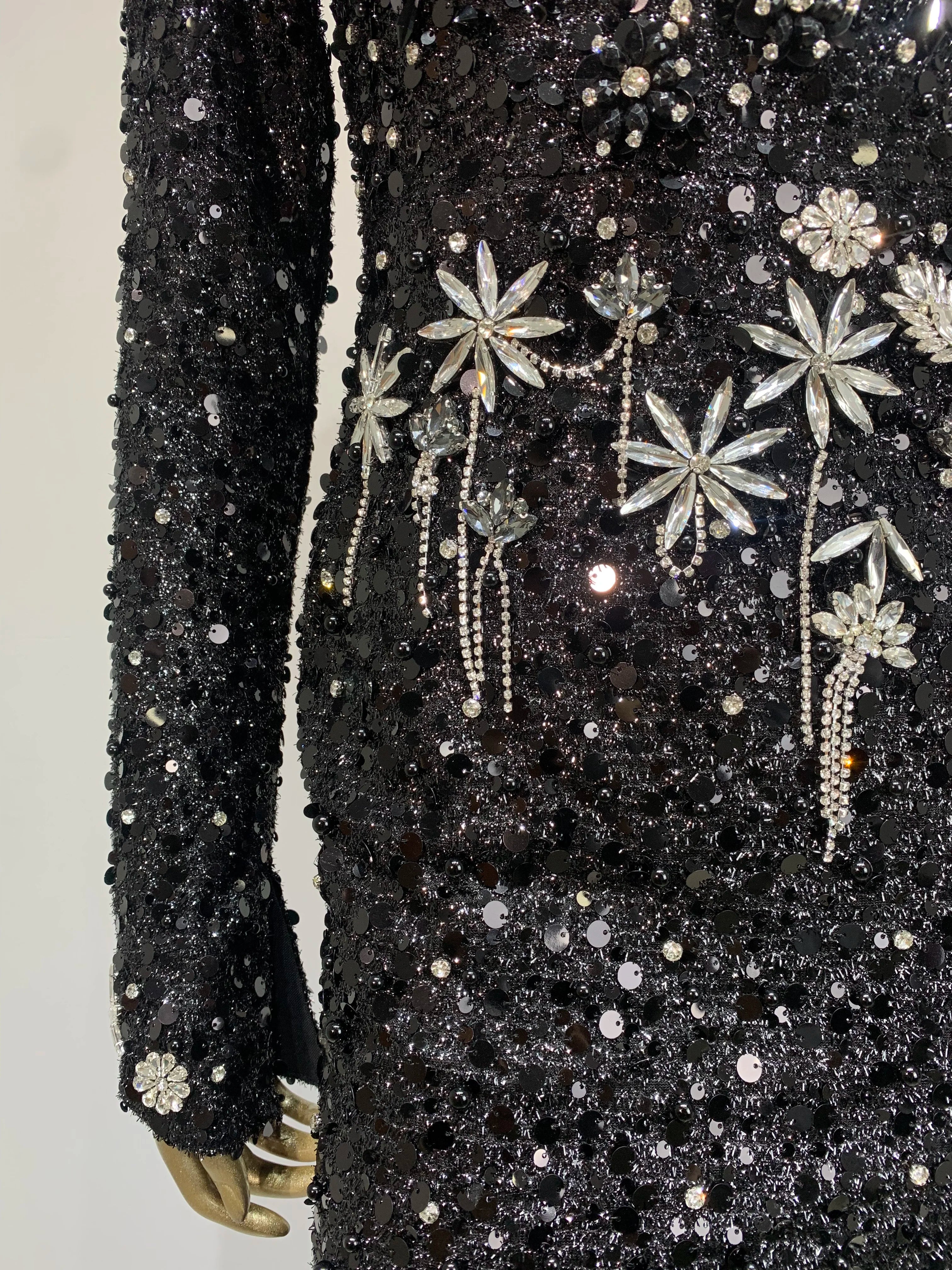 Women Celebrity Sexy Long Sleeve Sequins Diamonds Crystal Sparkly Maxi Long Gowns Dress 2024 Elegant Evening Party Club Vestido