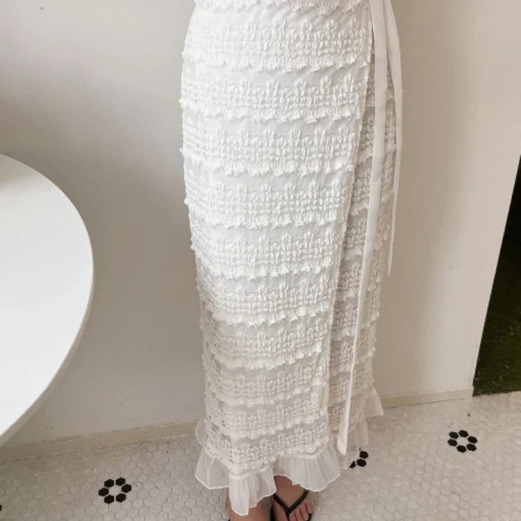 Women Elegant Bodycon Dress Summer Sexy V-neck Short Sleeve Korean Long Dresses Ladies Vintage Solid White Black Long Robe