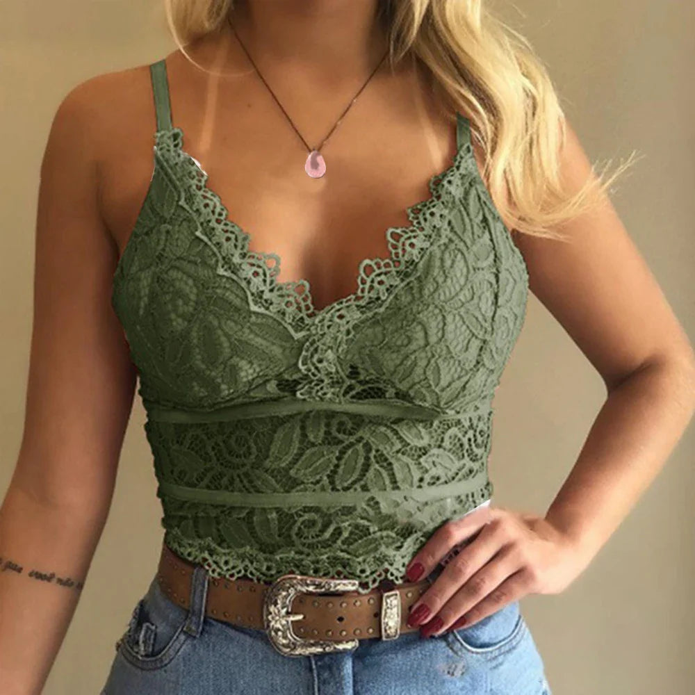 Hots Girl Short for Women Clothing Summer Camisole Vest Y2K Crop Pullover Korean Fashion Female Sexy Bodycon Tank Clubwear green