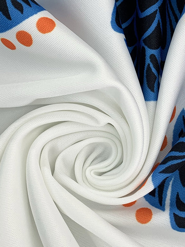 Printed Lapel Blouse Pants Sets Women 2024 Autumn Long Bat Sleeve Shirt Tops Loose Wide Leg Pant 2 Piece Set Female Casual Suit