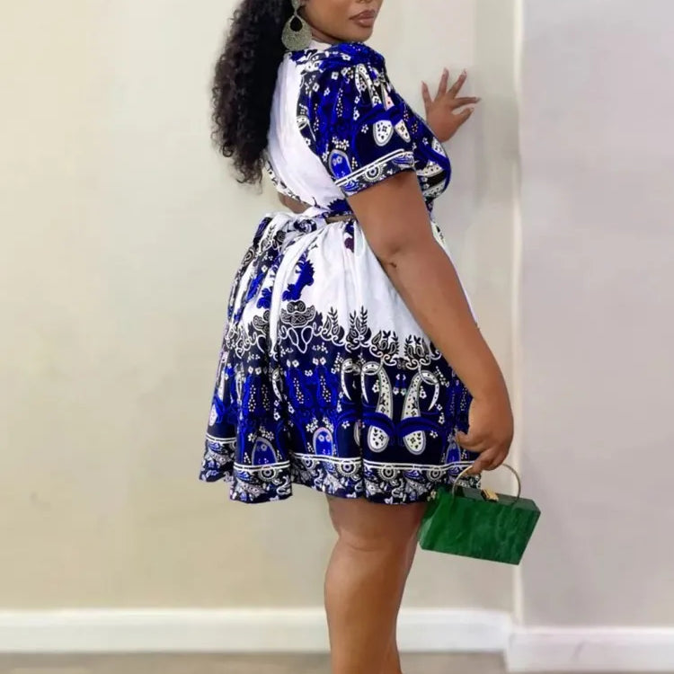 2 Piece Tops And Skirt Sets Plus Size Clothes Dresses For Women's Clothing 2025 Summer Autumn Big Size 3XL 4XL 5XL Oversize