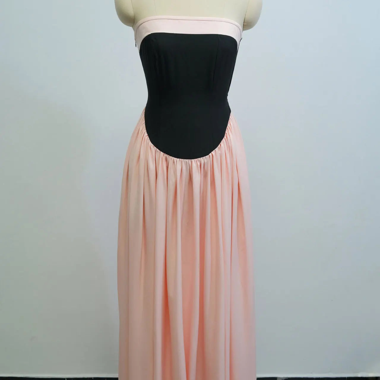 Women Fashion Halter Neck Pleated Big Swing High Waist Maxi Long Dress 2025 Summer Party Night Club Vestidos Dresses