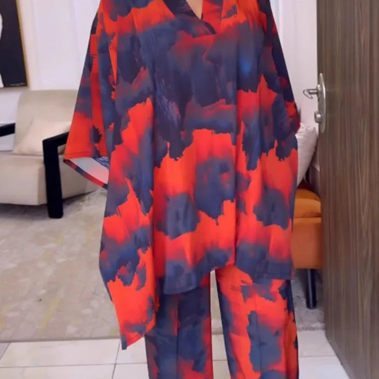 2 Piece Women Sets 2025 Plus Size Spring Autumn Matching Sets Top And Pants Suits Outfits Oversized Clothing