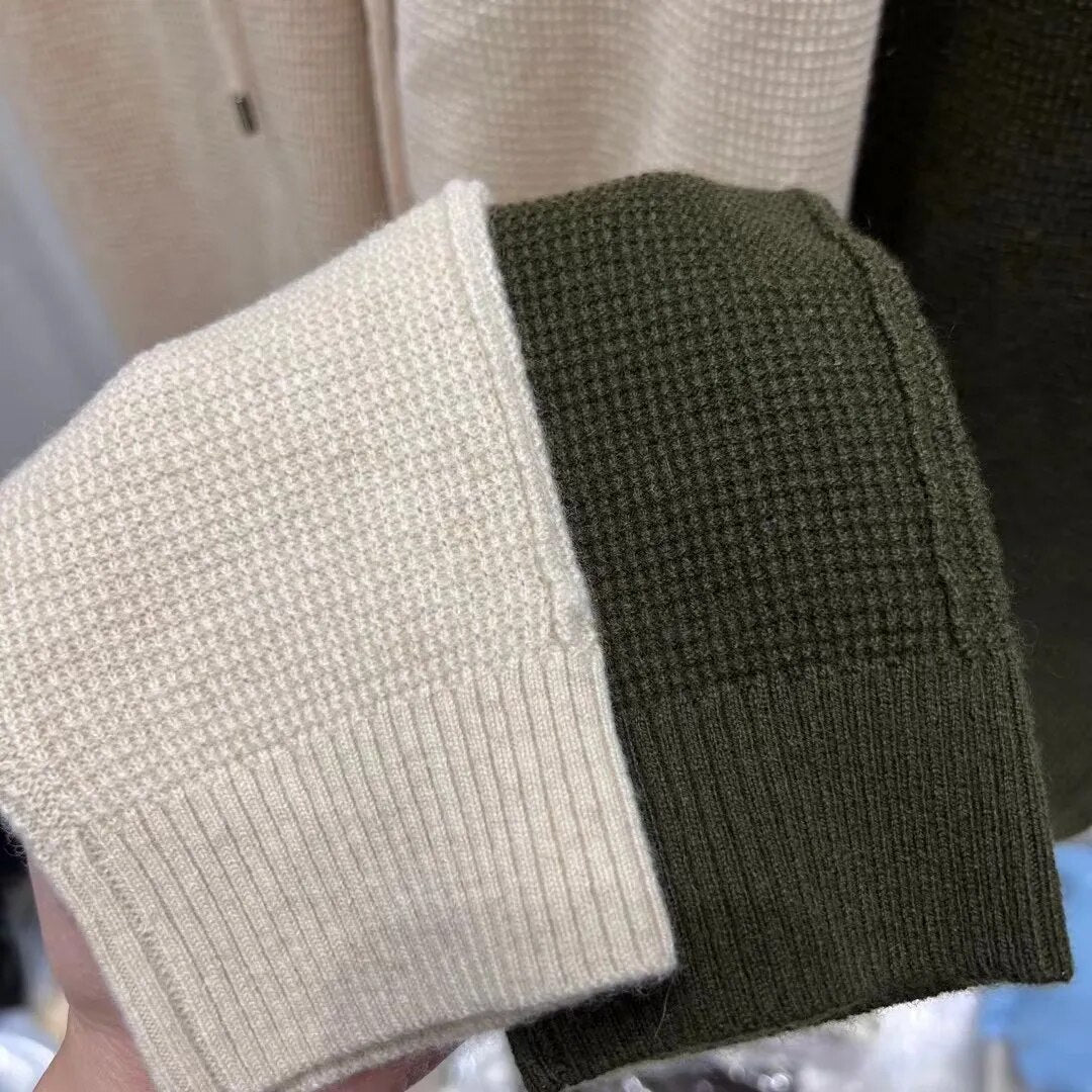 Winter 2024 Cashmere Casual Style Knitted Set of Clothes