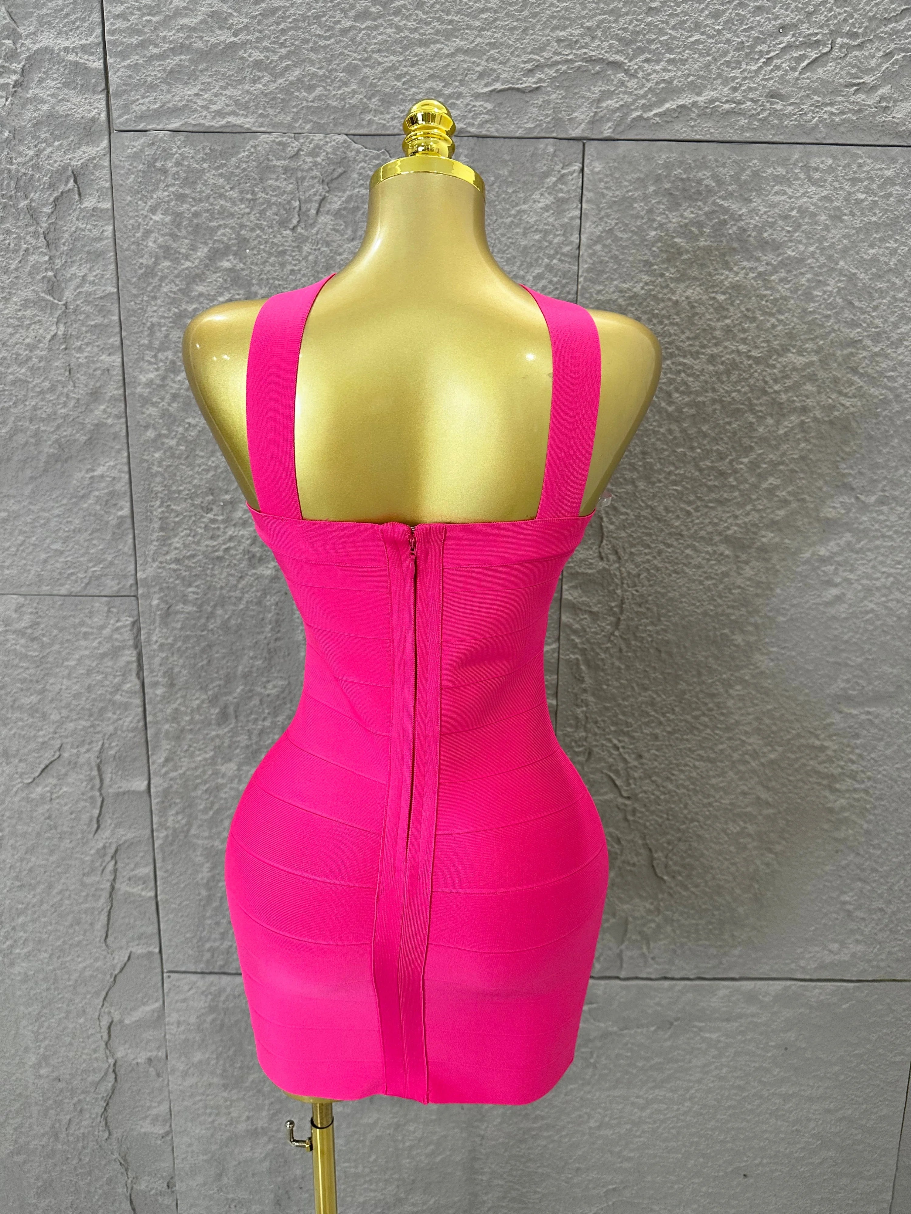 Sexy Deep V Red 3D Flower Applique Dress Slim Fit Bodycon Bandage Night Out Wedding Guest Club Cocktail Evening Party Outfit