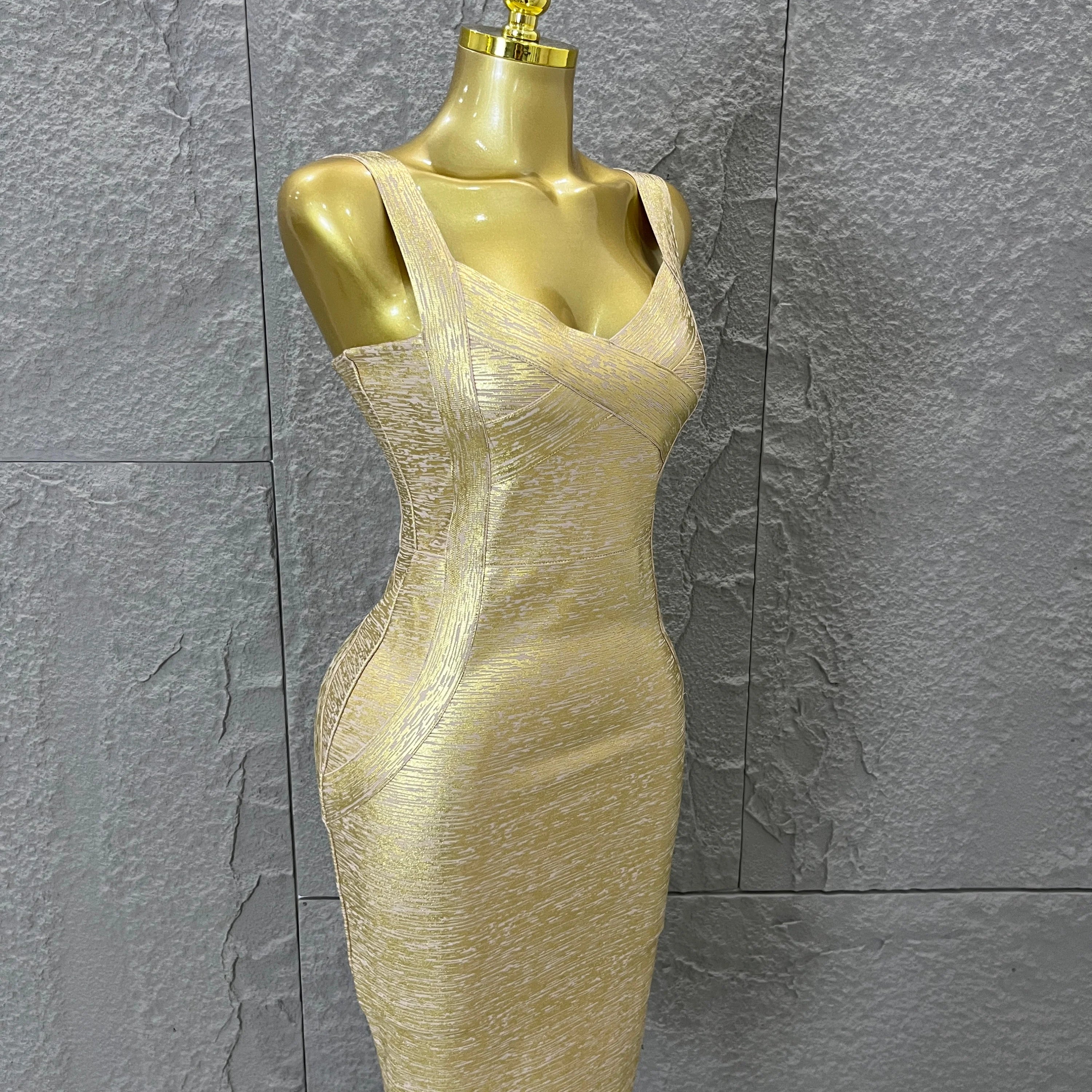 Elegant Sweetheart Neck Bandage Dress Crisscross Bust Slim Fit Midi Evening Banquet Formal Dinner Wedding Guest Cocktail Outfit