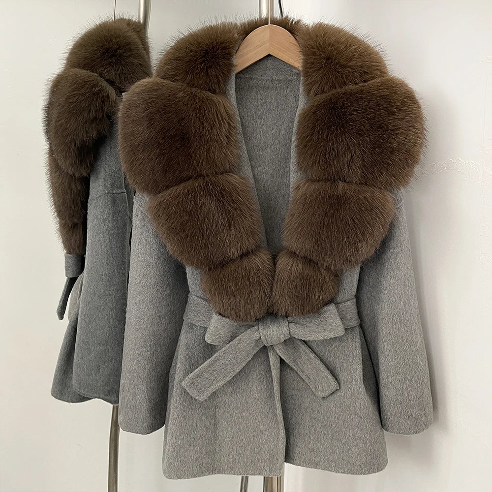 Fur Coat Eco-friendly Winter Clothes Woman Jacket with Fur Korean Reviews Many Clothes Outer Coat Ladies Outerwears Faux Fur