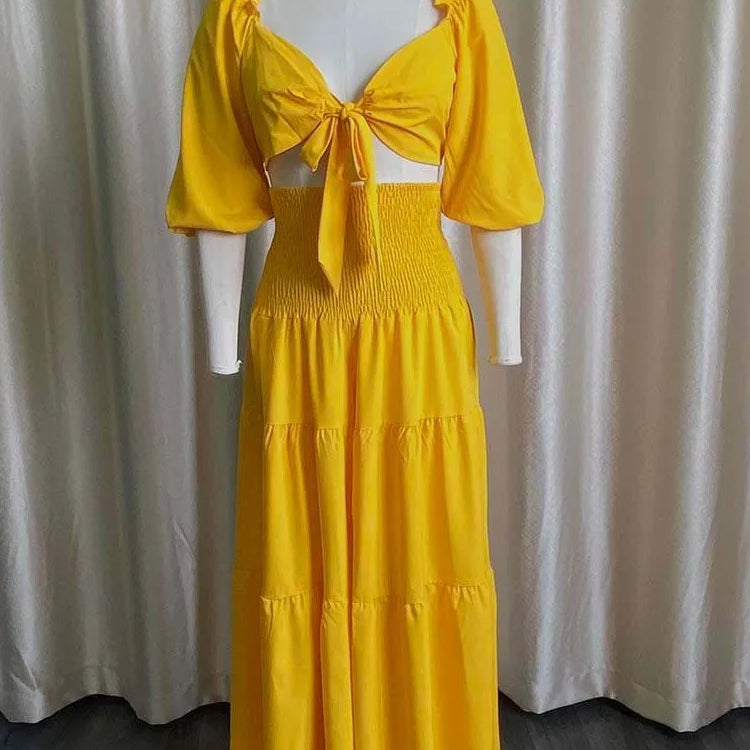 Plus Size Summer 2 Two Piece Set Women Bodycon Sexy Fashion Ladies Cropped Blouses Wide Leg Loose Pleated Woman Long Pant